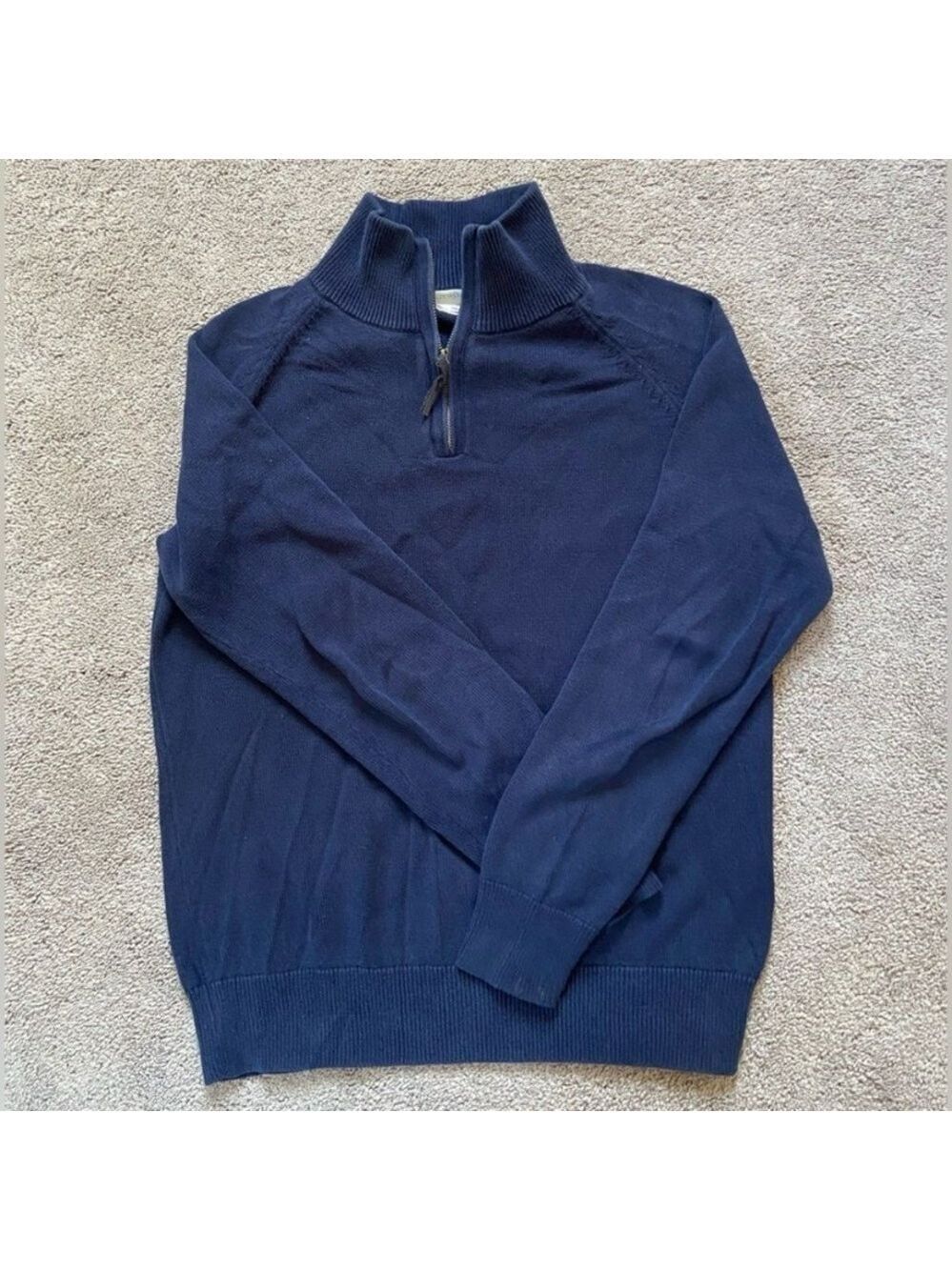Crewcuts Deep Blue 1/4 Zip-Up Sweater boys 14